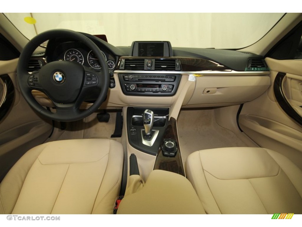 2013 3 Series 328i Sedan - Black Sapphire Metallic / Venetian Beige photo #4