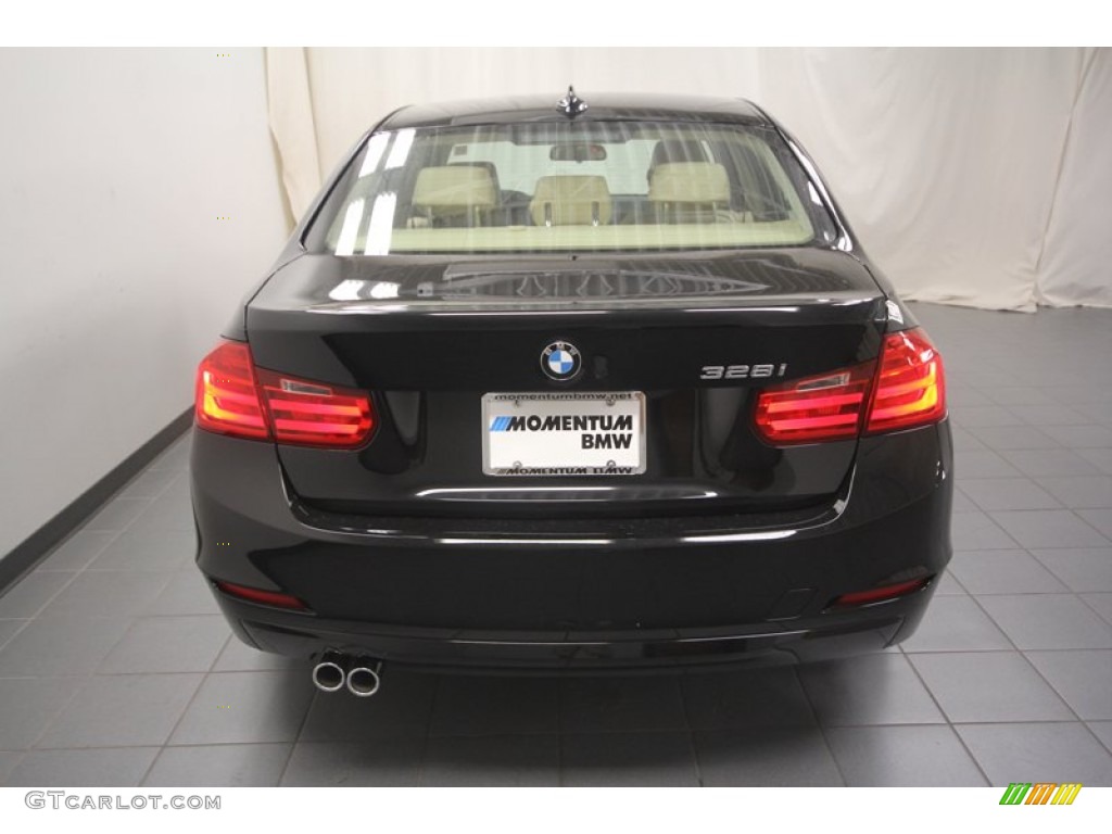 2013 3 Series 328i Sedan - Black Sapphire Metallic / Venetian Beige photo #9