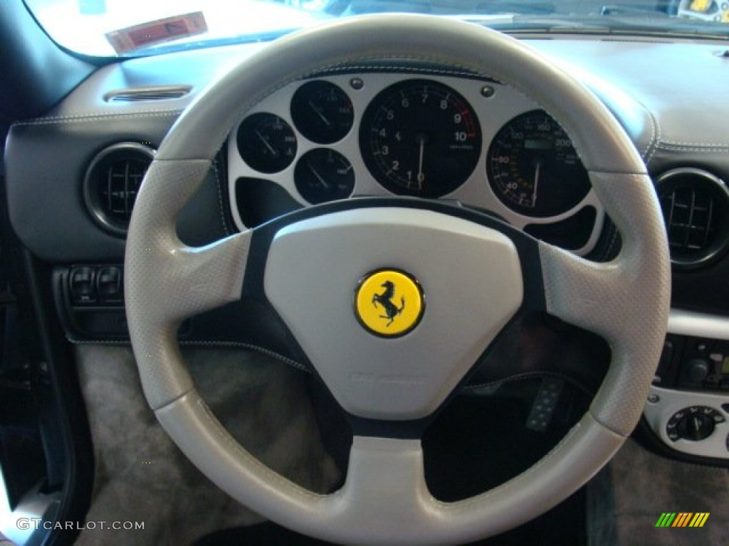 2000 Ferrari 360 Modena Nero Steering Wheel Photo #72042436