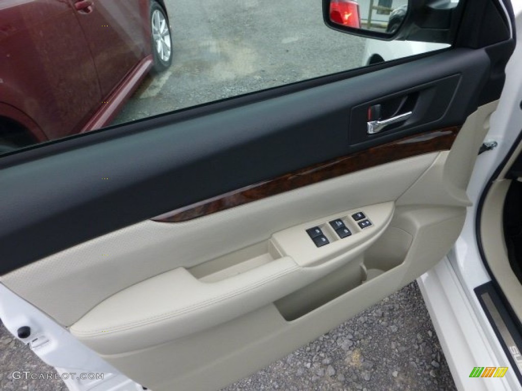 2013 Subaru Legacy 2.5i Limited Warm Ivory Leather Door Panel Photo #72042478
