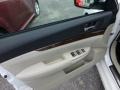 Warm Ivory Leather Door Panel Photo for 2013 Subaru Legacy #72042478