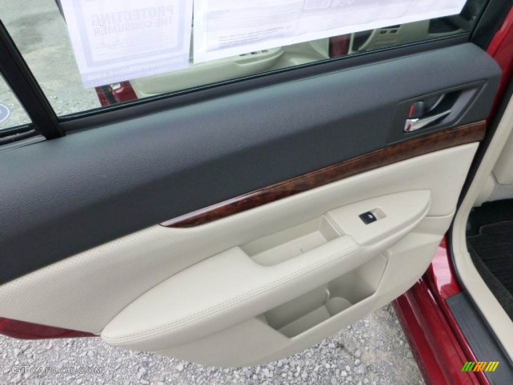 2013 Subaru Legacy 2.5i Limited Warm Ivory Leather Door Panel Photo #72042923