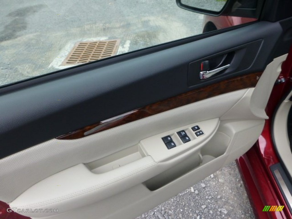 2013 Subaru Legacy 2.5i Limited Warm Ivory Leather Door Panel Photo #72042946