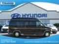 Black 2002 Ford E Series Van E150 Passenger Conversion