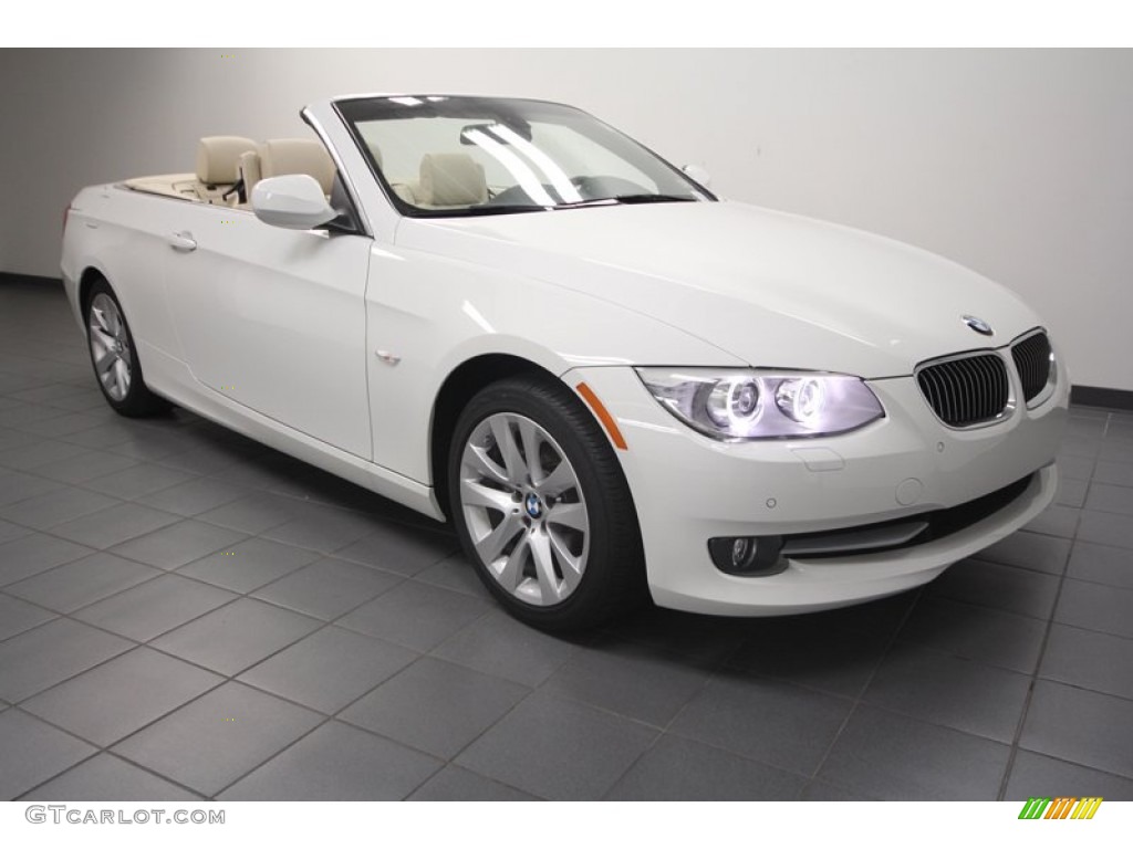 2013 3 Series 328i Convertible - Alpine White / Cream Beige photo #1