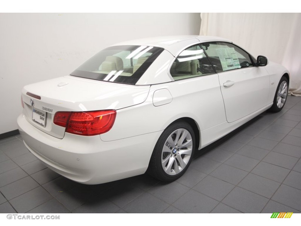 2013 3 Series 328i Convertible - Alpine White / Cream Beige photo #10