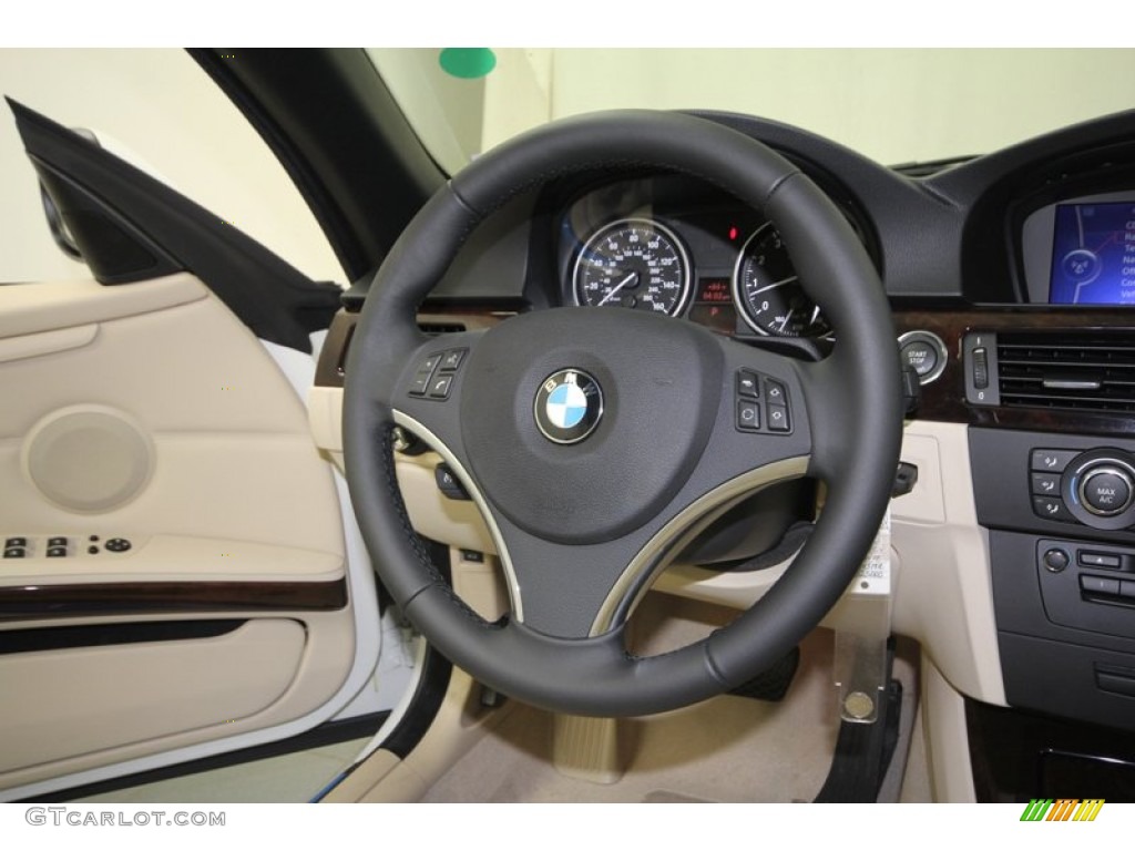 2013 3 Series 328i Convertible - Alpine White / Cream Beige photo #26