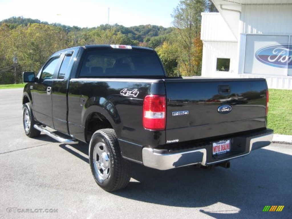 2006 F150 XLT SuperCab 4x4 - Black / Medium Flint photo #8