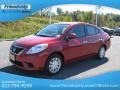 2012 Red Brick Nissan Versa 1.6 SV Sedan  photo #3