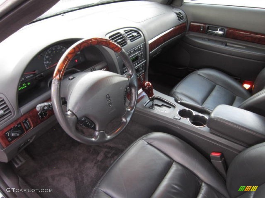 Deep Charcoal Interior 2002 Lincoln LS V6 Photo #72048010