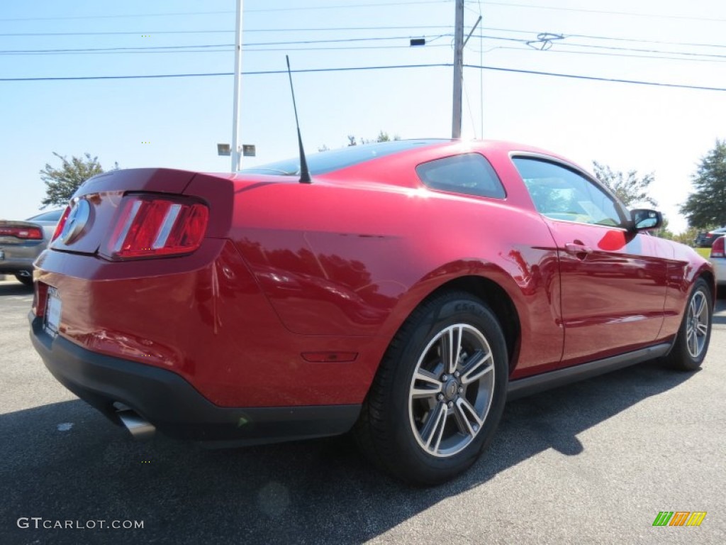 2011 Mustang V6 Premium Coupe - Red Candy Metallic / Charcoal Black photo #3