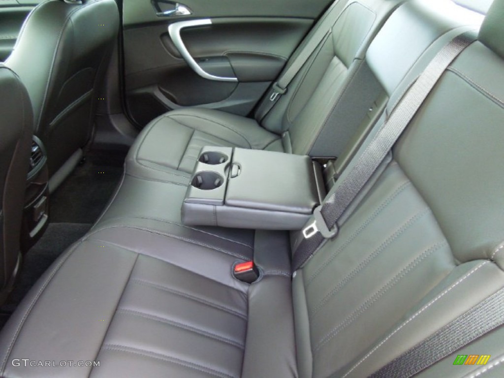Ebony Interior 2013 Buick Regal Turbo Photo #72048391