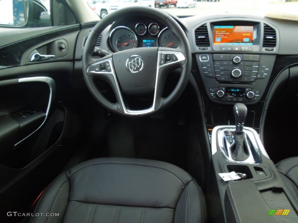 2013 Buick Regal Turbo Ebony Dashboard Photo #72048412