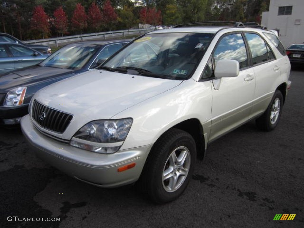 2000 RX 300 AWD - Pearl White / Ivory photo #2