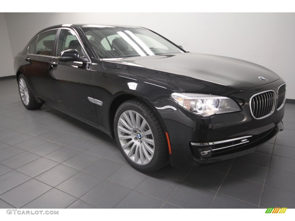 Black Sapphire Metallic 2013 BMW 7 Series 740Li Sedan Exterior Photo #72049045