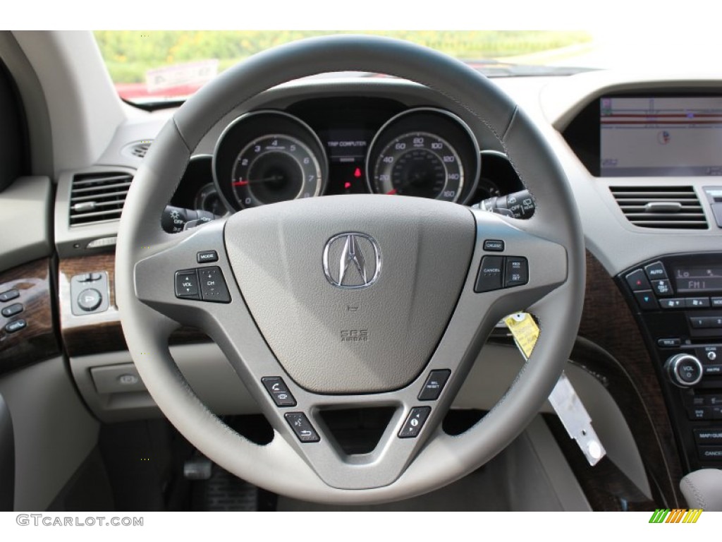 2013 Acura MDX SH-AWD Technology Graystone Steering Wheel Photo #72049108