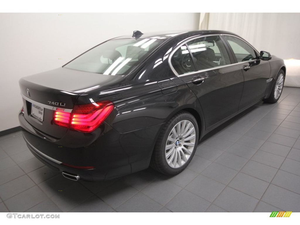 2013 7 Series 740Li Sedan - Black Sapphire Metallic / Black photo #8