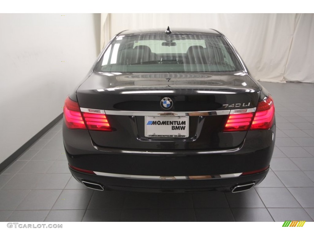 2013 7 Series 740Li Sedan - Black Sapphire Metallic / Black photo #9