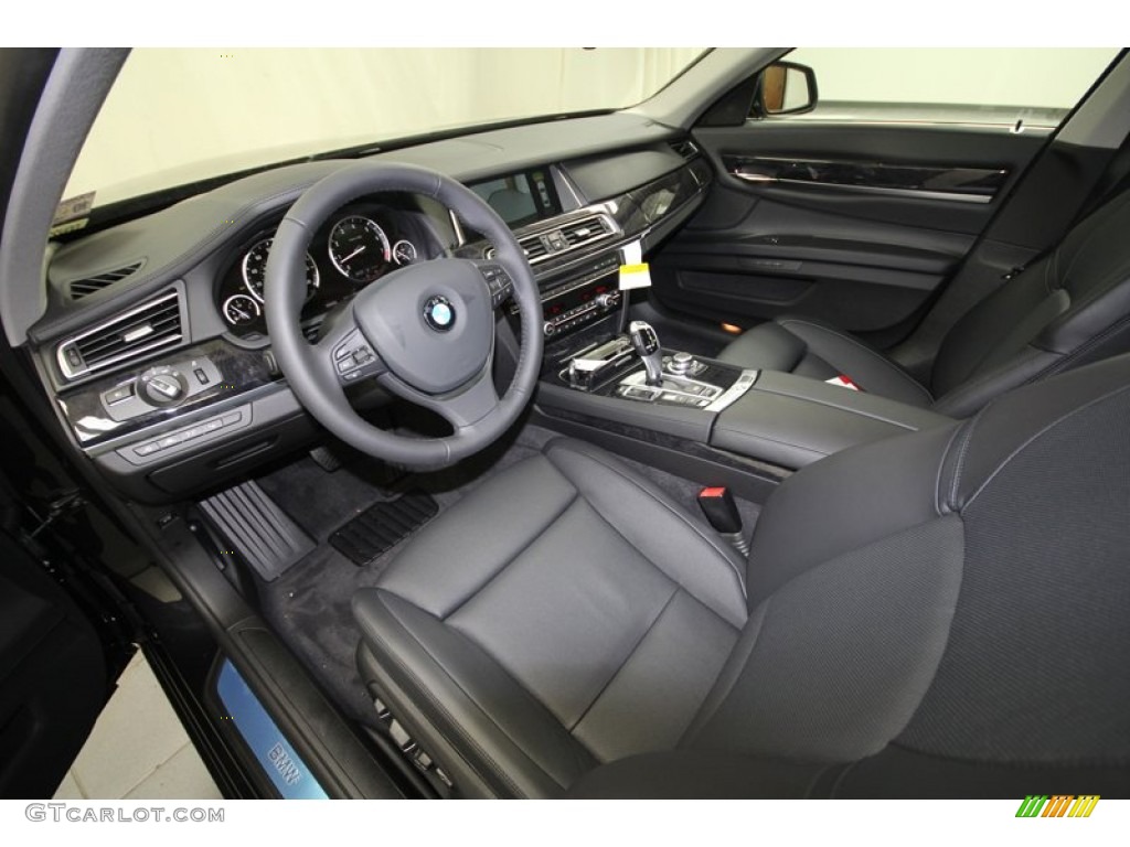 Black Interior 2013 BMW 7 Series 740Li Sedan Photo #72049267