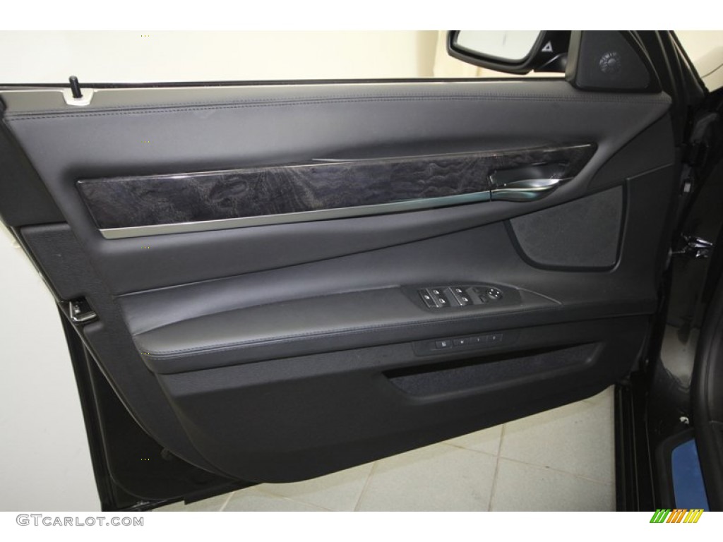 2013 BMW 7 Series 740Li Sedan Black Door Panel Photo #72049309
