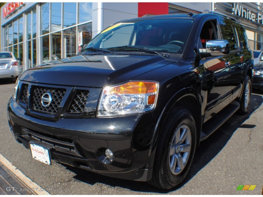 2012 Armada SV 4WD - Galaxy Black / Charcoal photo #1