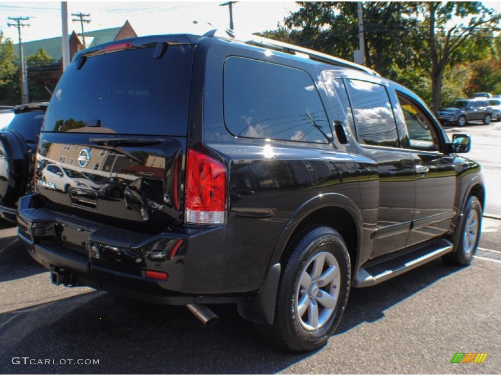 2012 Armada SV 4WD - Galaxy Black / Charcoal photo #4