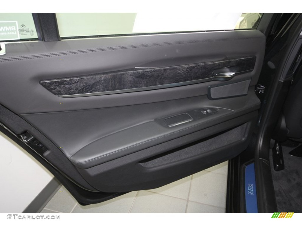 2013 BMW 7 Series 740Li Sedan Black Door Panel Photo #72049589