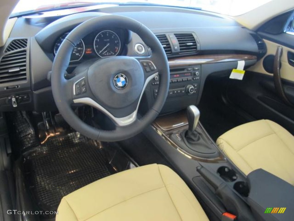 Savanna Beige Interior 2013 BMW 1 Series 128i Coupe Photo #72049813
