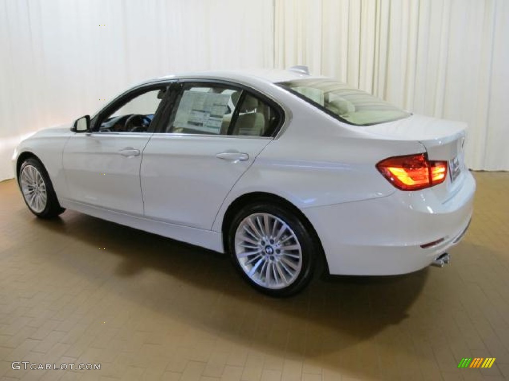 2013 3 Series 328i Sedan - Mineral White Metallic / Venetian Beige photo #3