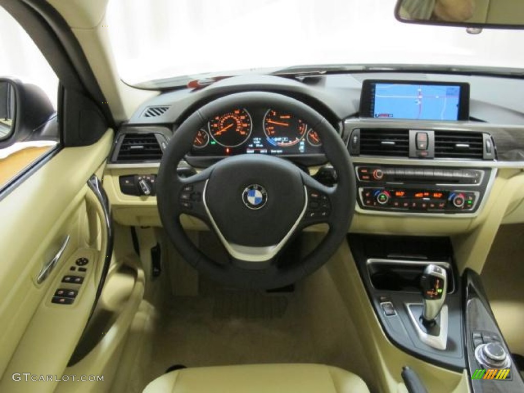 2013 3 Series 328i Sedan - Mineral White Metallic / Venetian Beige photo #8