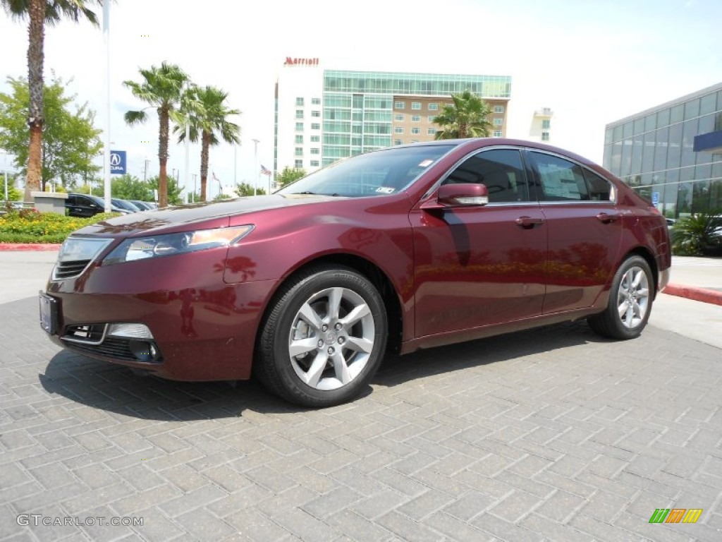 Basque Red Pearl 2012 Acura TL 3.5 Exterior Photo #72050527