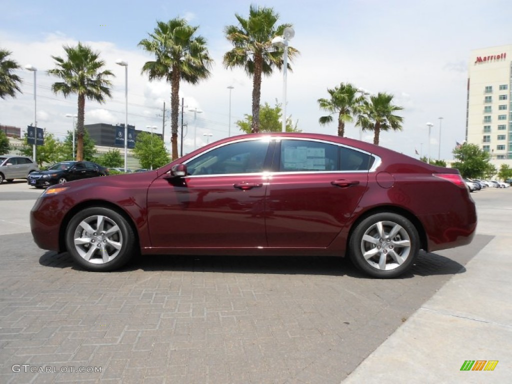 Basque Red Pearl 2012 Acura TL 3.5 Exterior Photo #72050548