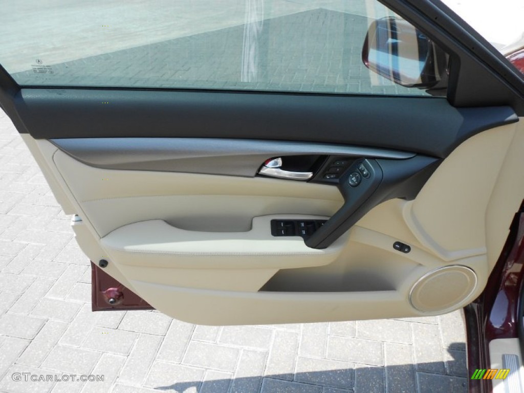 2012 Acura TL 3.5 Parchment Door Panel Photo #72050701