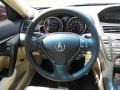 2012 Acura TL Parchment Interior Steering Wheel Photo