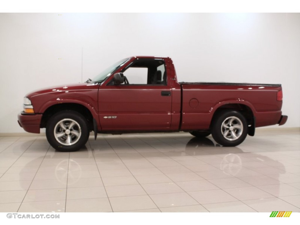 Dark Cherry Red Metallic 2000 Chevrolet S10 LS Regular Cab Exterior Photo #72052465