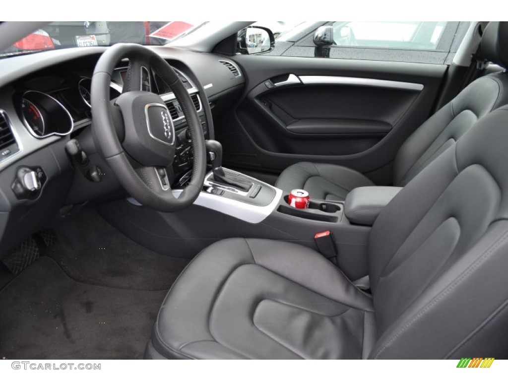 Black Interior 2012 Audi A5 2.0T quattro Coupe Photo #72052762