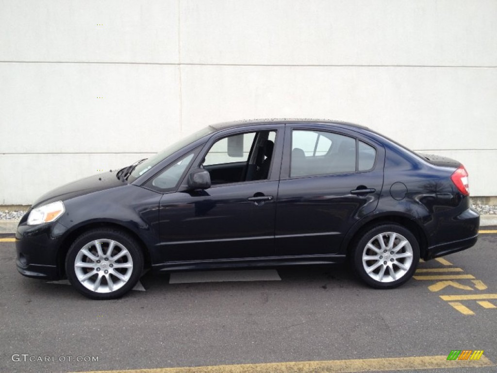 2008 SX4 Sport Touring Sedan - Black Pearl Metallic / Black photo #4