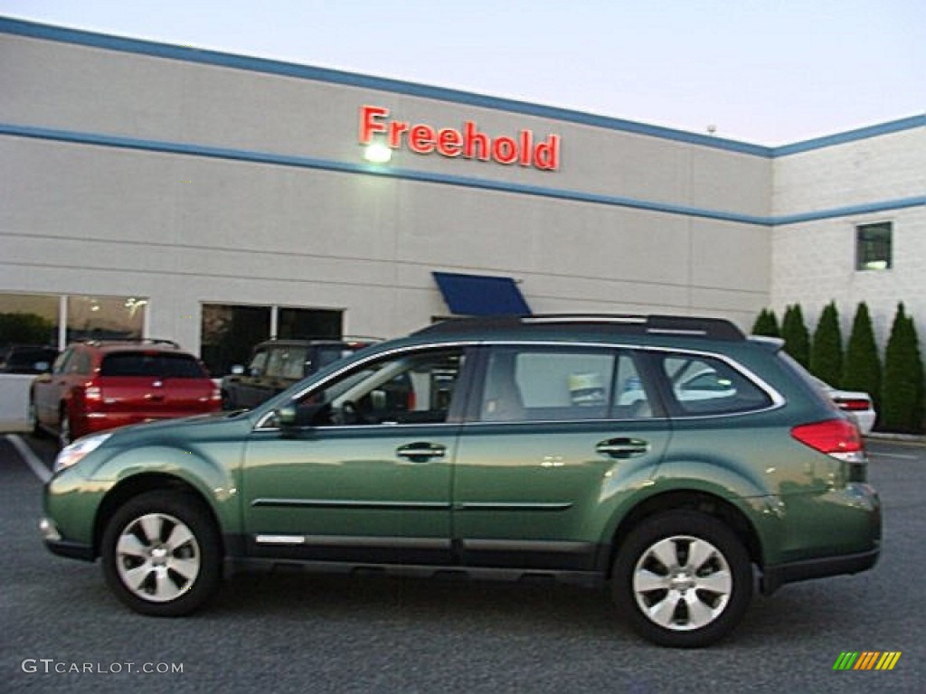 2012 Outback 2.5i - Cypress Green Pearl / Off Black photo #3
