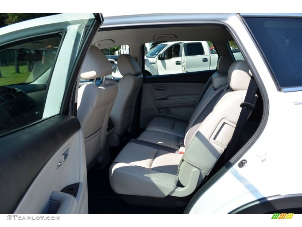 2011 CX-9 Touring - Crystal White Pearl Mica / Sand photo #12