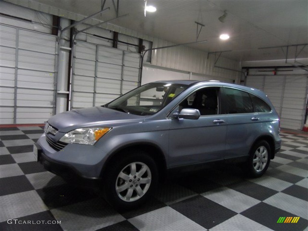 2007 CR-V EX-L - Glacier Blue Metallic / Gray photo #4