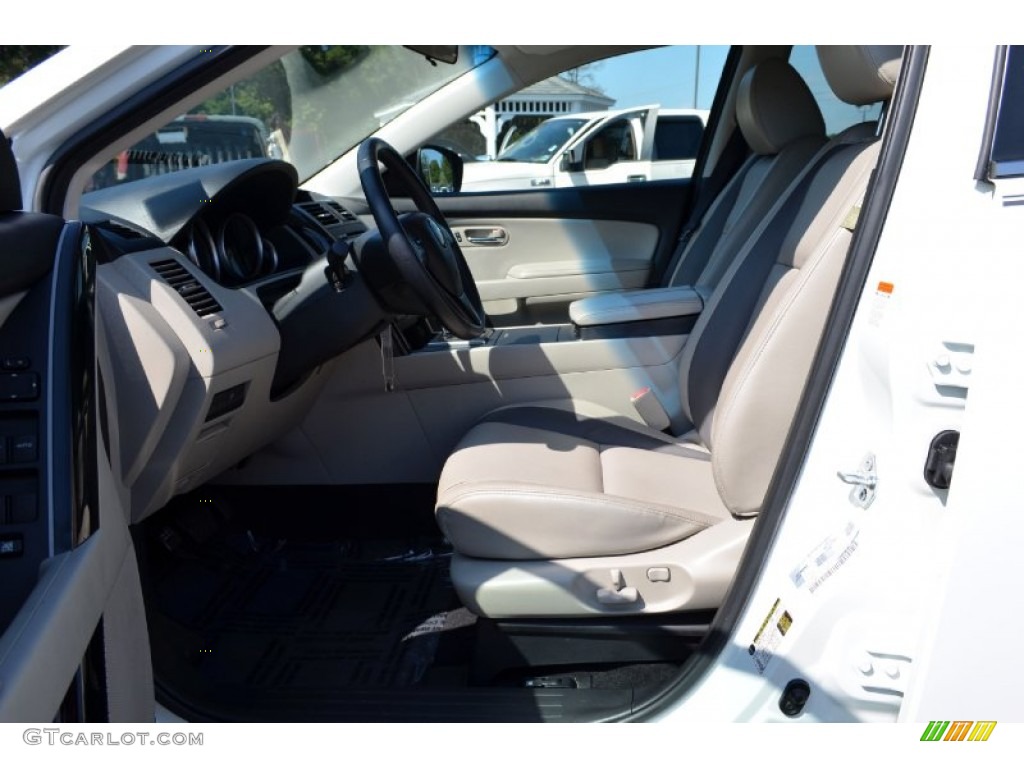 2011 CX-9 Touring - Crystal White Pearl Mica / Sand photo #20