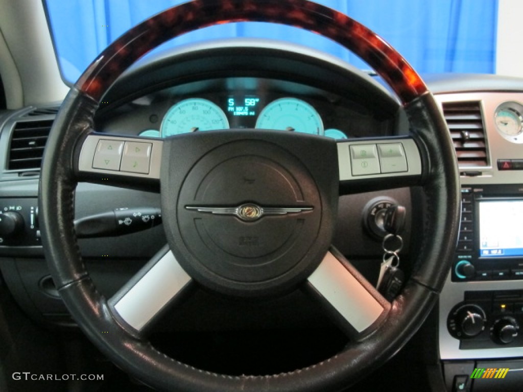 2005 Chrysler 300 C HEMI Dark Slate Gray/Medium Slate Gray Steering Wheel Photo #72061033