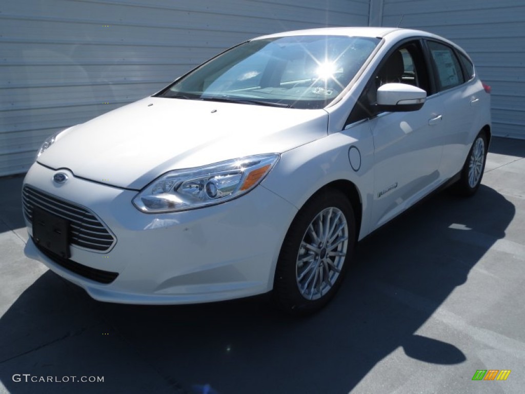 White Platinum 2013 Ford Focus Electric Hatchback Exterior Photo #72062052