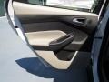 Electric Medium Light Stone Eco-friendly Cloth 2013 Ford Focus Electric Hatchback Door Panel