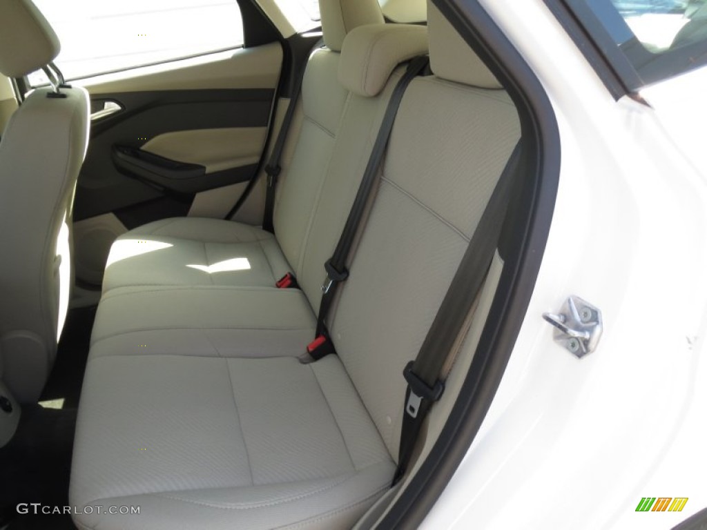 Electric Medium Light Stone Eco-friendly Cloth Interior 2013 Ford Focus Electric Hatchback Photo #72062392