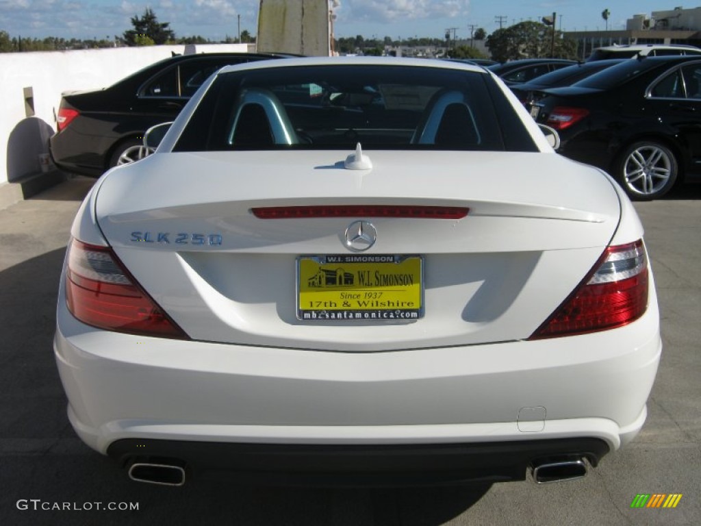 2013 SLK 250 Roadster - Arctic White / Ash/Black photo #7