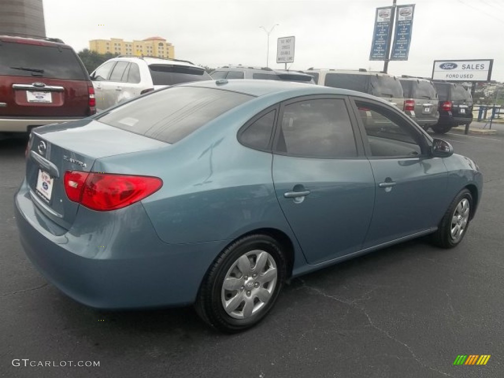 2007 Elantra GLS Sedan - Seattle Light Blue / Gray photo #3