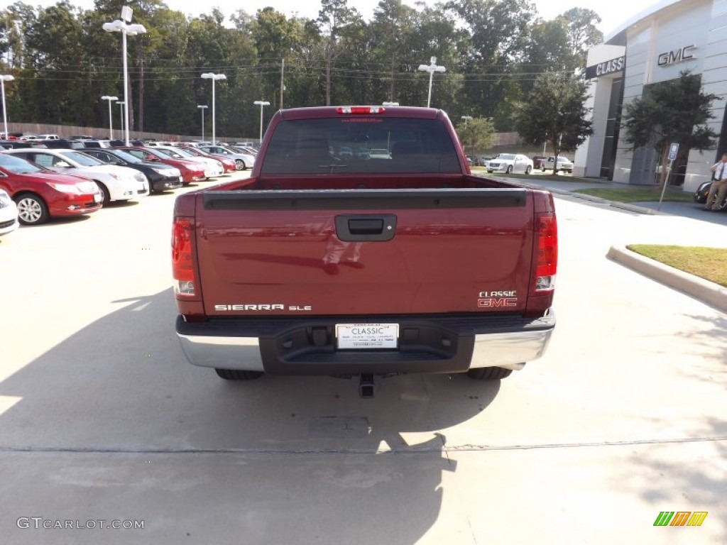 2013 Sierra 1500 SLE Crew Cab - Sonoma Red Metallic / Ebony photo #4