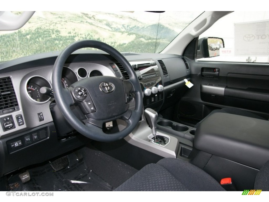 Black Interior 2013 Toyota Tundra TRD Rock Warrior Double Cab 4x4 Photo #72068410