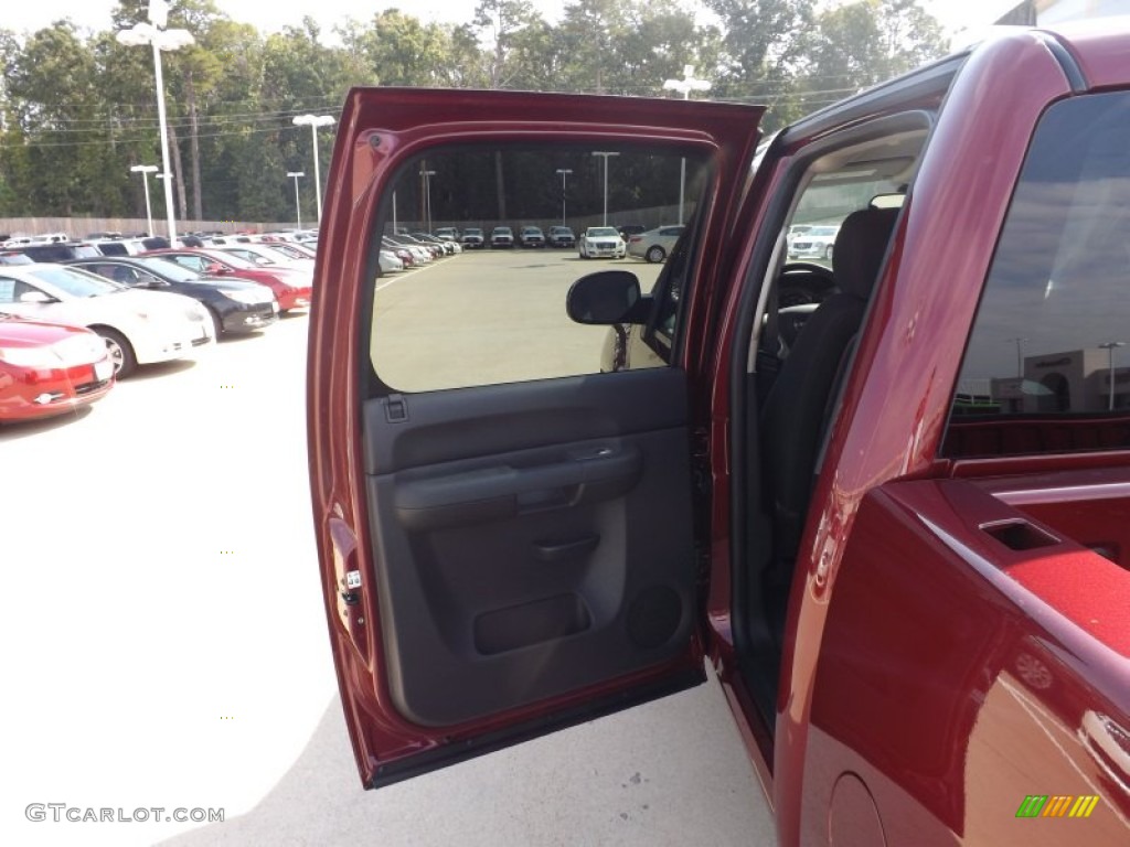 2013 Sierra 1500 SLE Crew Cab - Sonoma Red Metallic / Ebony photo #14